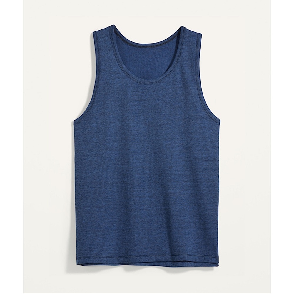Old Navy Men’s Soft Washed Jersey Tank Top Fourth July Blue & Navy Micro Stripes